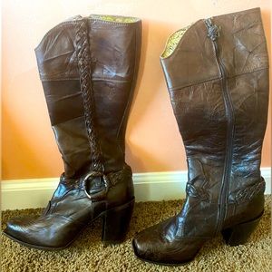 Mark Nason Tall Cowgirl Cowboy boots Brown 8 1/2